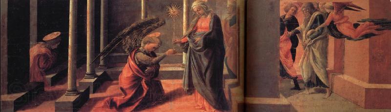 Fra Filippo Lippi Annunciation of the Death of the Virgin and Arrival of the Apostle Spain oil painting art